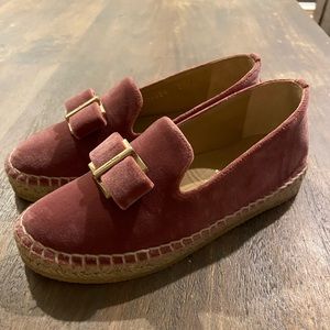 Ferragamo girls size 11 rose espadrilles